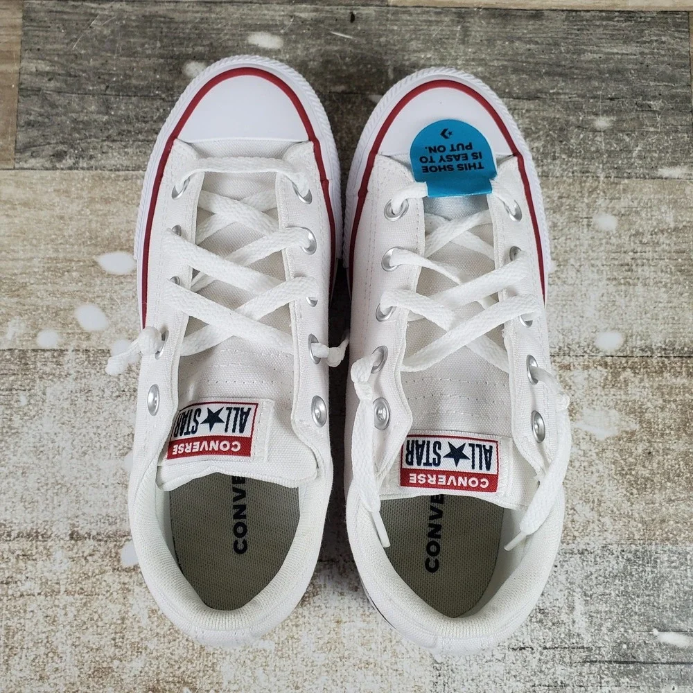 Converse Chuck Taylor All Stars Ctas Malden Kids Shoes Sz 3.5‎ White Athletic